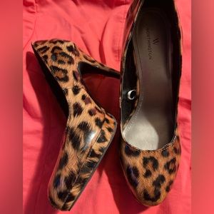 Cheetah print heels